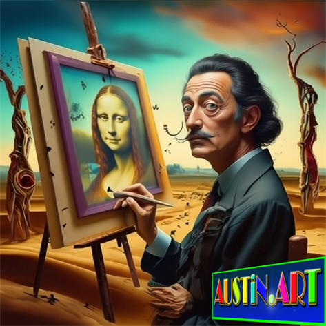 Soon.By DAPACU Artist And Arte.Art MUSEUM.LOL
Salvador Dali Painting The Monalisa of Leonardo Da Vinci
Only One in The World, Buy The Author Rights To This Picature.