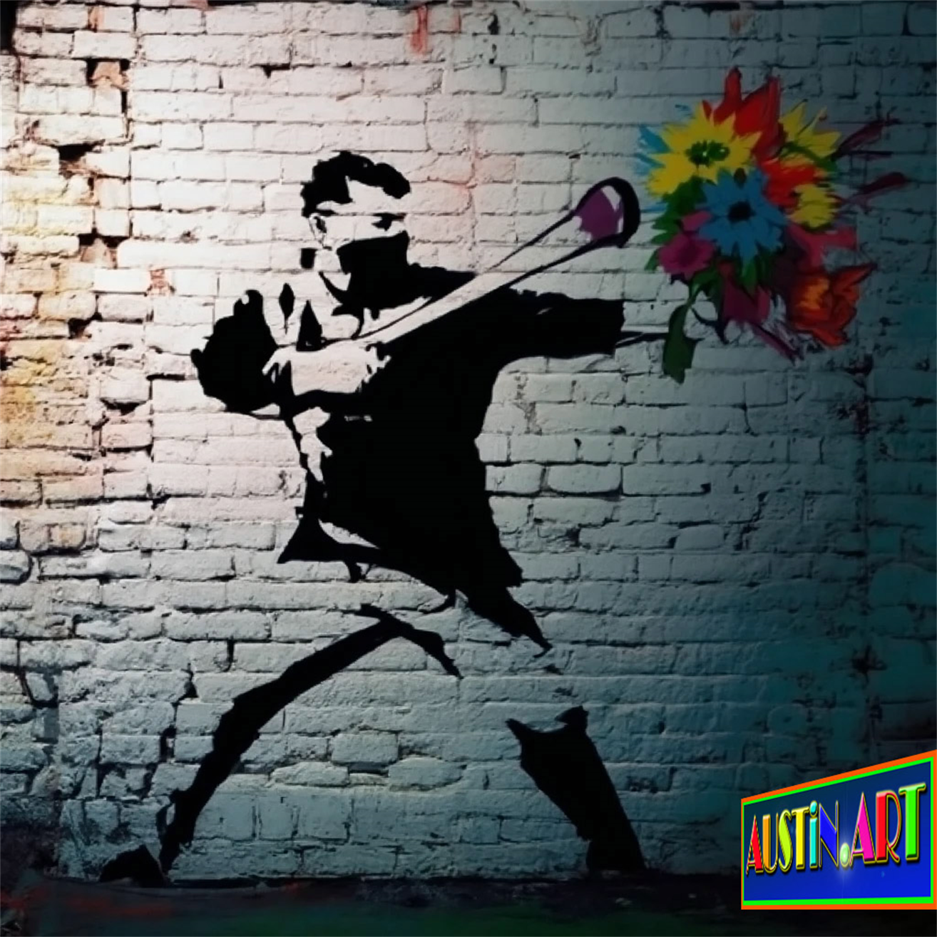 "The Rock Behind The Flowers"