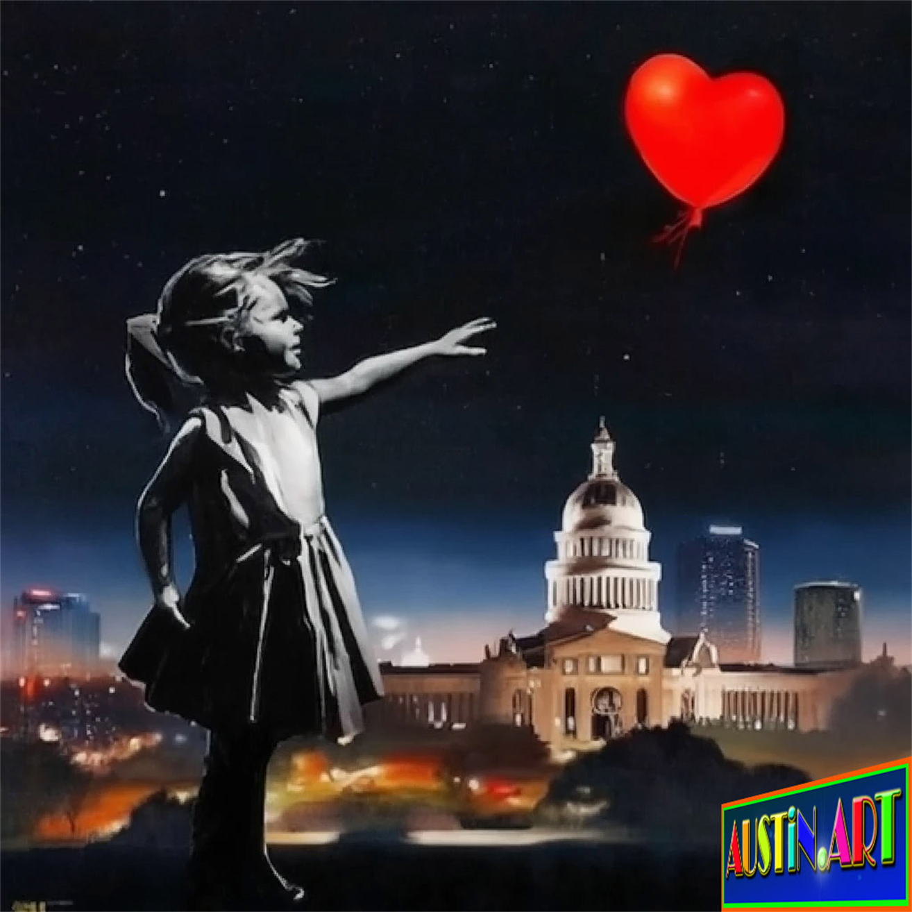 If You Lose The Red Balloon...
Go Get Another One....
DAPACU Artworks 
For Austin Art